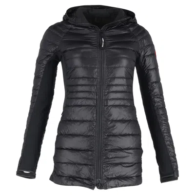 Canada Goose Hybridge Lite Hooded Down Jacket In Black Polyamide In Black