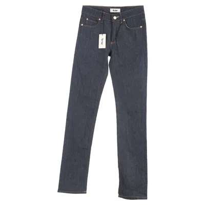 Acne Studios Straight-leg Jeans In Black Cotton Denim In Black