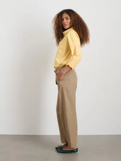 Alex Mill 9th Street Pant In Cotton Twill In Field Khaki