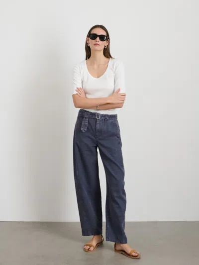Alex Mill 9th Street Pant In Cotton Twill In Navy