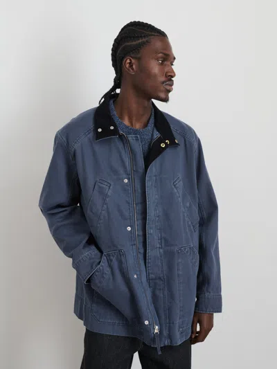 Alex Mill Aaron Utility Jacket In Recycled Denim In Blue