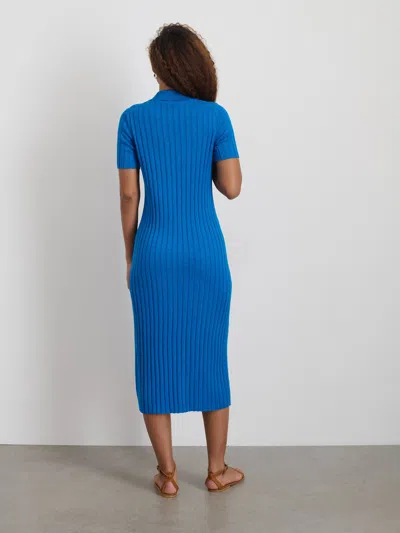 Alex Mill Alice Ribbed Sweater Dress In Cerulean Blue