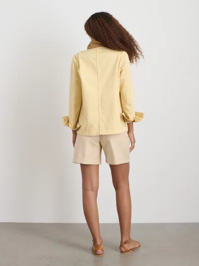 Alex Mill Britt Work Jacket In Herringbone In Butter