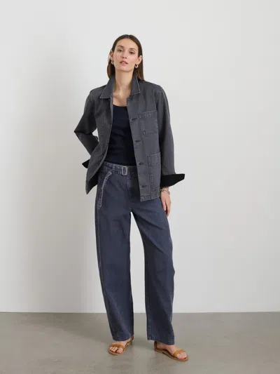 Alex Mill Britt Work Jacket In Herringbone In Pebble