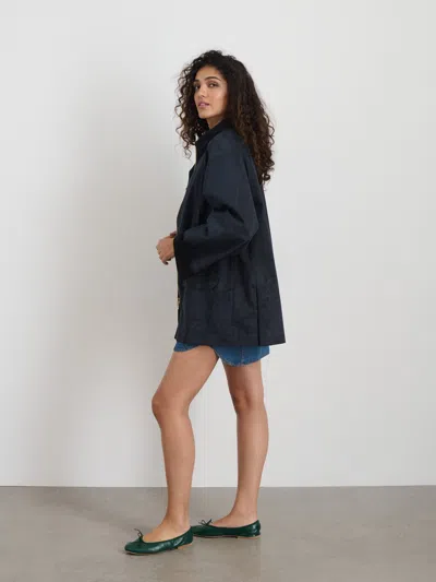 Alex Mill Chiltern Street Jacket In Waxed Cotton In Navy