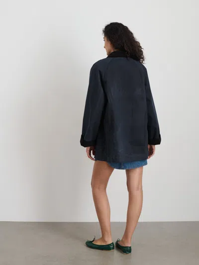 Alex Mill Chiltern Street Jacket In Waxed Cotton In Navy
