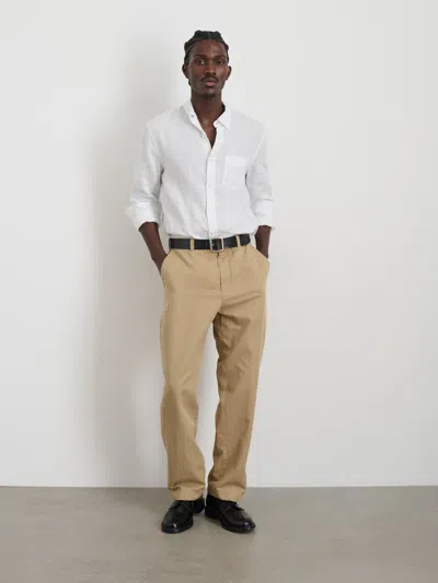 Alex Mill Cooper Trouser In Cotton Linen In Khaki