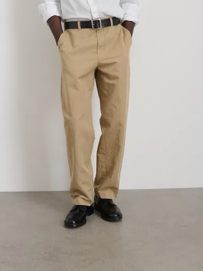Alex Mill Cooper Trouser In Cotton Linen In Khaki