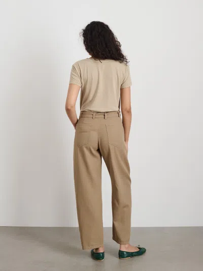 Alex Mill Elliott V Neck Tee In Cotton In Field Khaki
