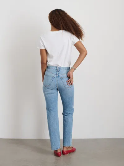 Alex Mill Elliott V Neck Tee In Cotton In White