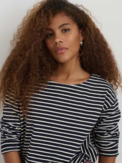 Alex Mill Emily Tee In Stripe In Natural/black