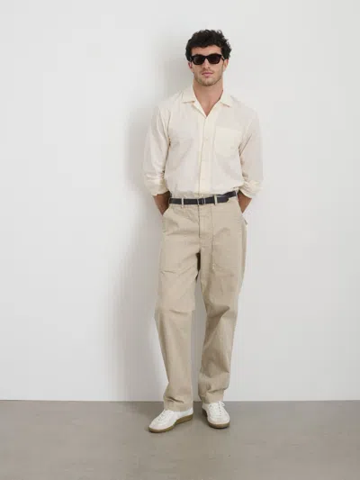 Alex Mill Field Pant In Herringbone In Stoneware