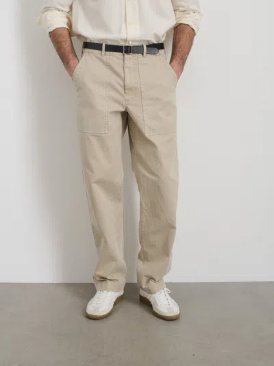 Alex Mill Field Pant In Herringbone In Stoneware