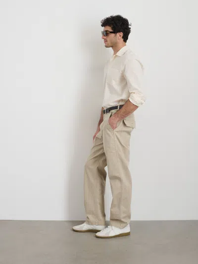 Alex Mill Field Pant In Herringbone In Stoneware