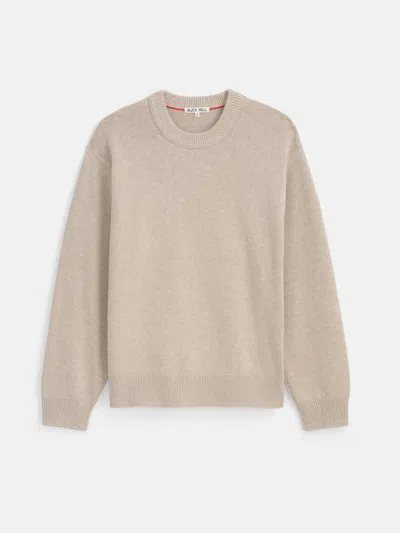 Alex Mill Gabriel Crewneck Sweater In Cotton Linen In Heather Sand