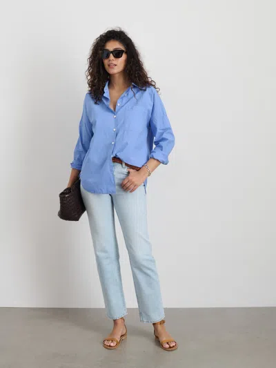 Alex Mill Jo Shirt In Cotton Poplin In Hydrangea
