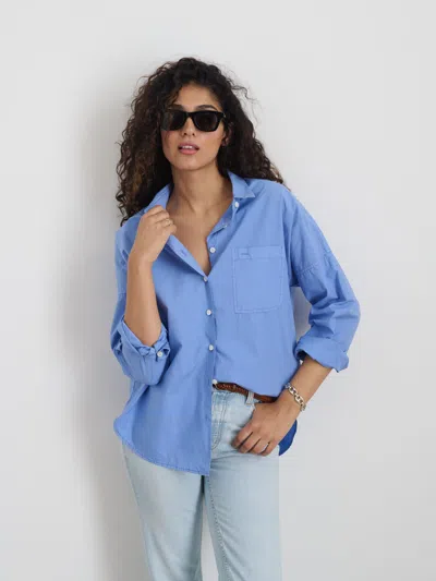 Alex Mill Jo Shirt In Cotton Poplin In Hydrangea