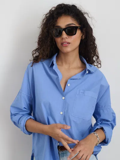 Alex Mill Jo Shirt In Cotton Poplin In Hydrangea