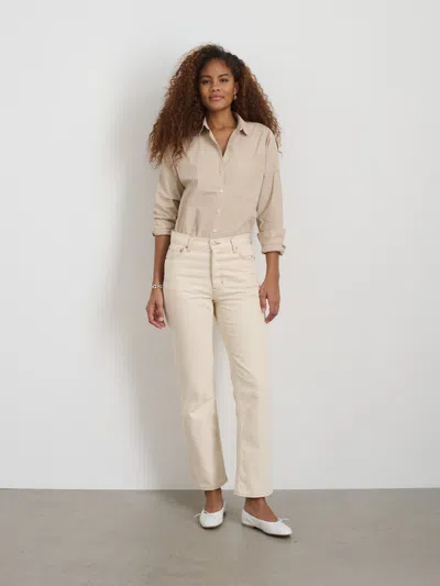 Alex Mill Jo Shirt In Cotton Poplin In Summer Linen