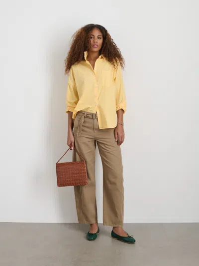 Alex Mill Jo Shirt In Cotton Poplin In Wheatfield