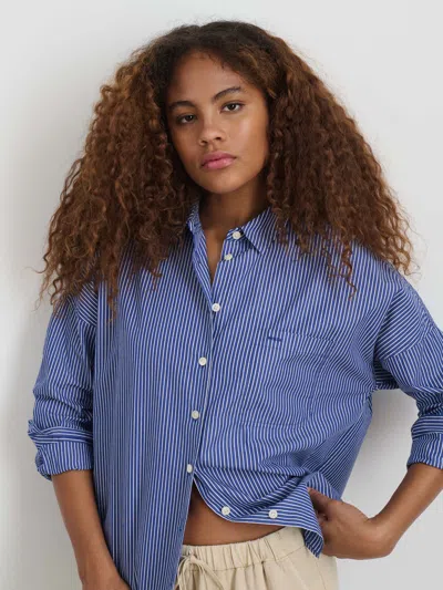 Alex Mill Jo Shirt In Stripe In Blue/white