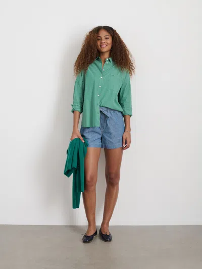 Alex Mill Jo Shirt In Stripe In Green/white