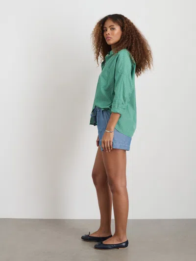 Alex Mill Jo Shirt In Stripe In Green/white