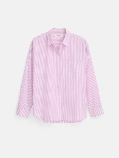 Alex Mill Jo Shirt In Stripe In Lavender/white