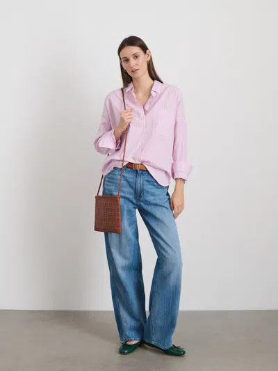 Alex Mill Jo Shirt In Stripe In Lavender/white