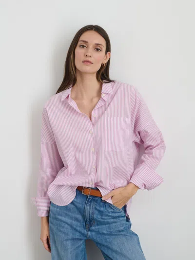 Alex Mill Jo Shirt In Stripe In Lavender/white