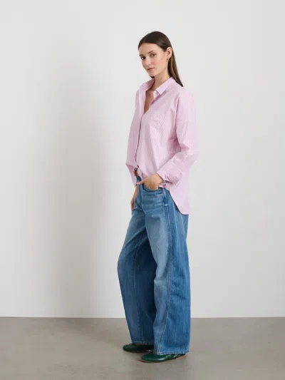 Alex Mill Jo Shirt In Stripe In Lavender/white