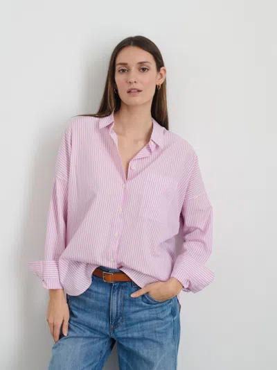 Alex Mill Jo Shirt In Stripe In Lavender/white