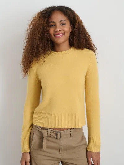 Alex Mill Michelle Crewneck Sweater In Cashmere In Acacia