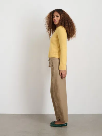 Alex Mill Michelle Crewneck Sweater In Cashmere In Acacia