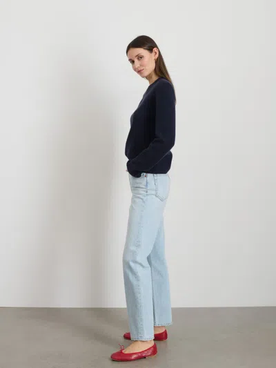 Alex Mill Michelle Crewneck Sweater In Cashmere In Navy