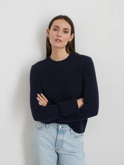 Alex Mill Michelle Crewneck Sweater In Cashmere In Navy