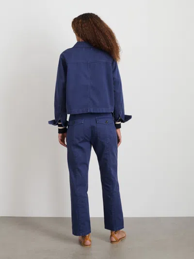 Alex Mill Neil Pant In Herringbone In Midnight Blue