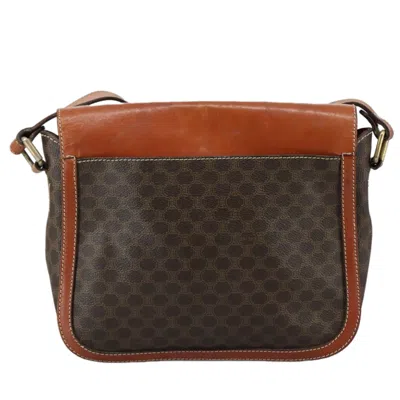 Pre-owned Celine Céline Macadam Brown Canvas Shoulder Bag ()