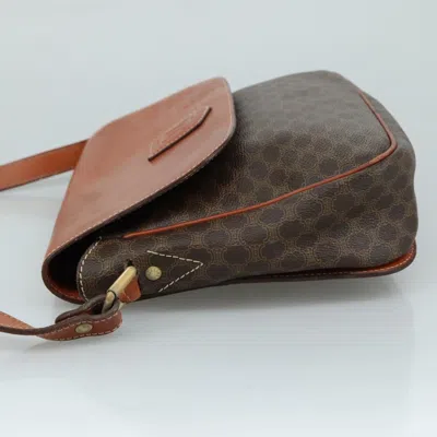 Pre-owned Celine Céline Macadam Brown Canvas Shoulder Bag ()