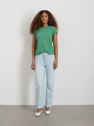 Alex Mill Prospect Tee In Cotton Jersey In Kelly Green