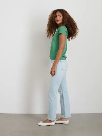 Alex Mill Prospect Tee In Cotton Jersey In Kelly Green
