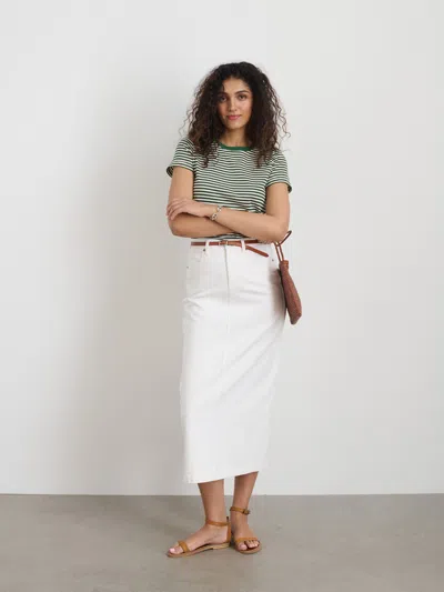 Alex Mill Prospect Tee In Stripe In Green/white
