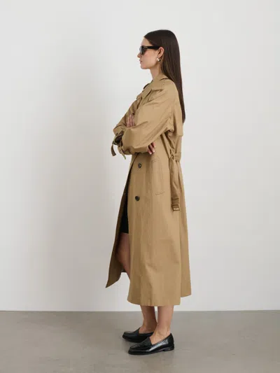 Alex Mill Spring In Tokyo Trench In Olive
