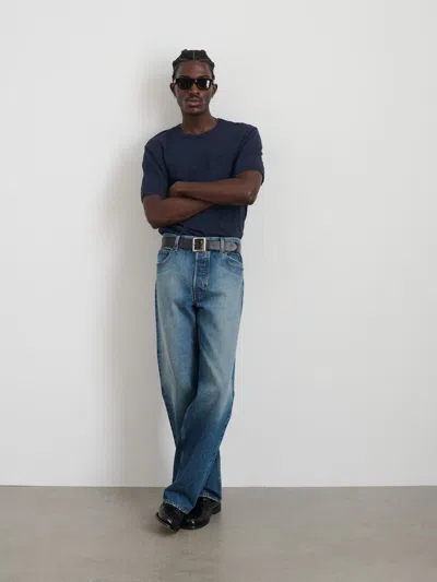 Alex Mill Standard Slub Pocket Tee In Navy