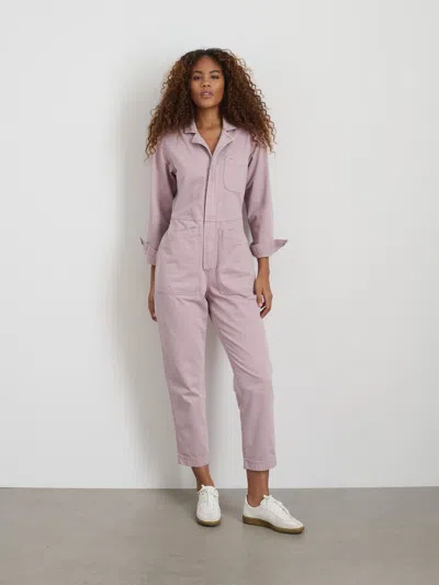 ALEX MILL STANDARD ZIP JUMPSUIT IN HERRINGBONE 