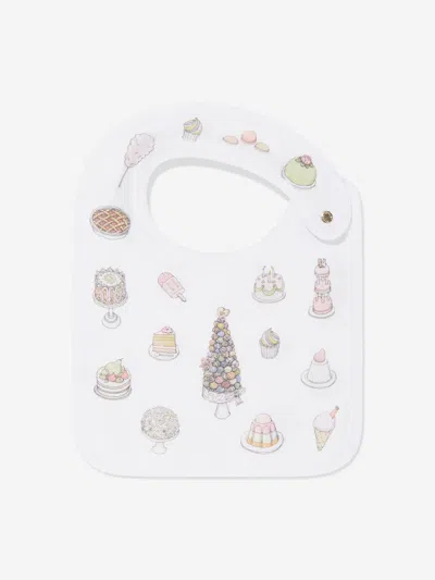 Atelier Choux Baby Girls Sweetie Pie Carré And Satin Bibs Set In Pink