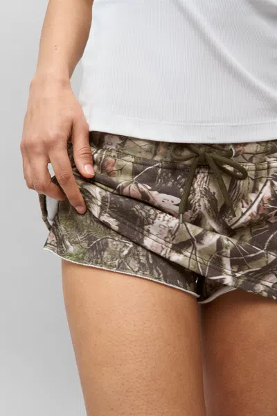 Danielle Guizio Ny Fleece Skort In Camo