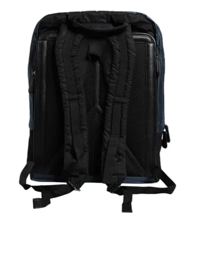 Dolce & Gabbana Black Nylon Dg Logo School Backpack Men's Bag In Black