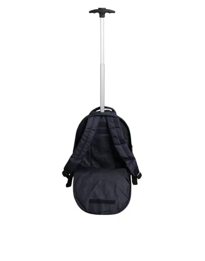 Dolce & Gabbana Blue Red Polyester Kids Back Pack Wheel Suitcase Men's Bag In Blue