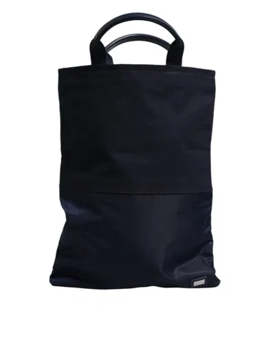 Pre-owned Dolce & Gabbana Dark Blue Nylon Shoulder Baby Tote Diaper Women's Bag ()